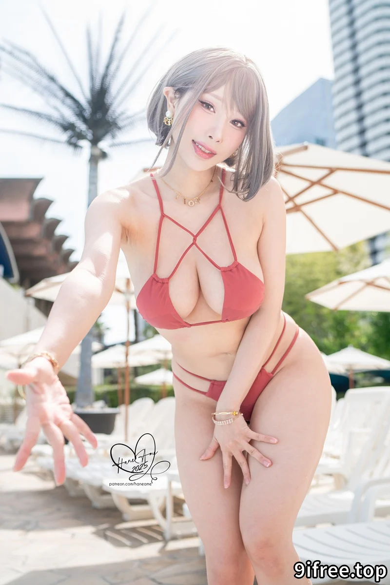 雨波HaneAme-2025年07月订阅 Original_Tangerine Heat Swimsuit_橘爆夏日！泳裝 [55P+8V-1.33GB] - 就爱免费-就爱免费
