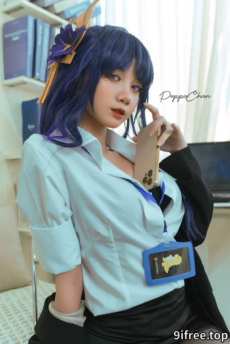 PoppaChan-Raiden Shogun Officer [25P+3V-166MB] - 就爱免费-就爱免费