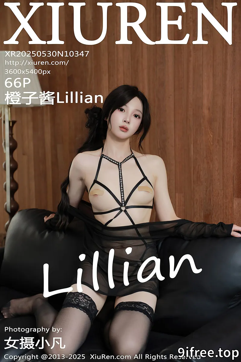 [XiuRen秀人网] NO.10347 模特橙子酱Lillian性感黑色薄纱露黑色情趣内衣秀曼妙身姿诱惑写真
