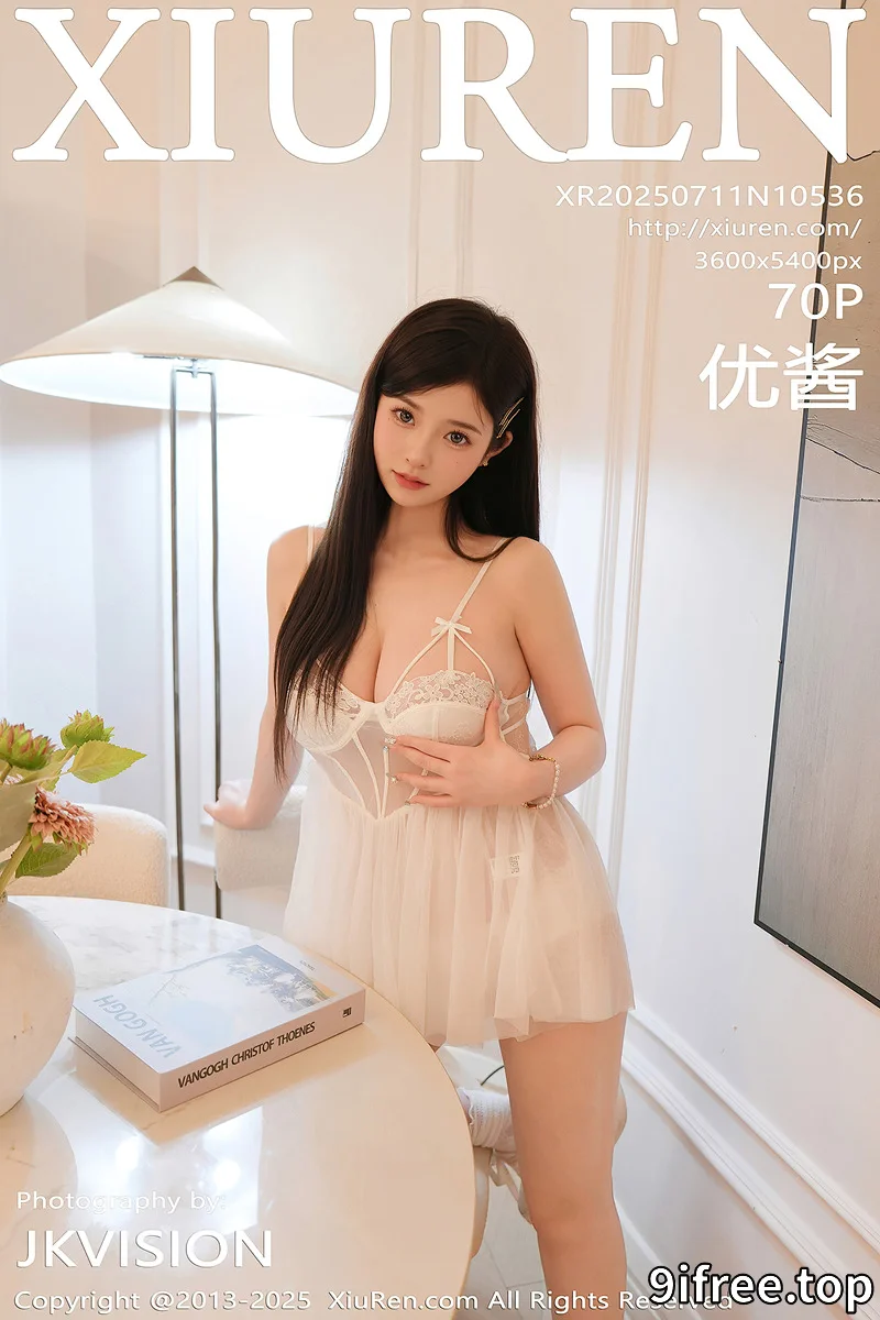 [XiuRen秀人网] NO.10536 模特优酱私房性感白色薄纱吊带服饰半脱秀惹火身材撩人诱惑写真 - 就爱免费-就爱免费