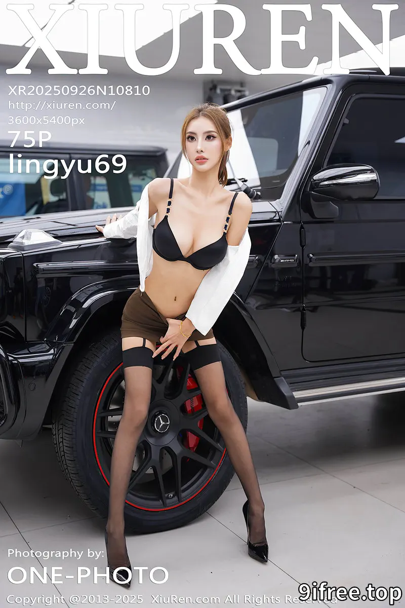 [XiuRen秀人网] NO.10810 模特Lingyu69性感黑色情趣内衣配超薄黑丝秀惹火身材诱惑写真 - 就爱免费-就爱免费