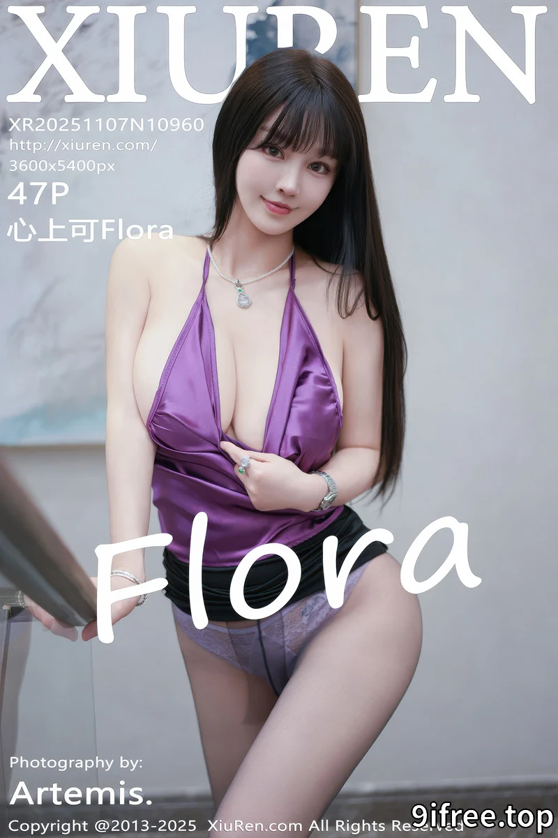 [XiuRen秀人网] NO.10960 女神心上可Flora性感紫色上衣配黑短裙秀丰满身材迷人诱惑写真-就爱免费