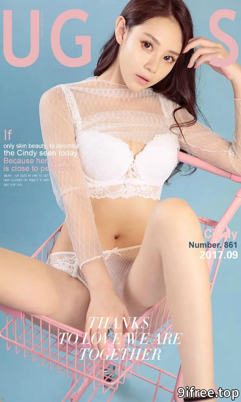 [Ugirls爱尤物] NO.861 嫩模Cindy白色缕空上衣露半球秀完美身材豪乳翘臀诱惑写真-就爱免费