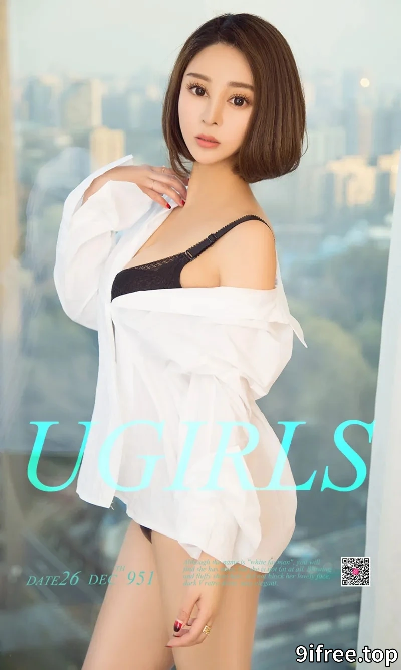 [Ugirls爱尤物] NO.951 嫩模叮当黑色毛衣配黑色丁字裤秀完美曲线豪乳翘臀诱惑写真-就爱免费