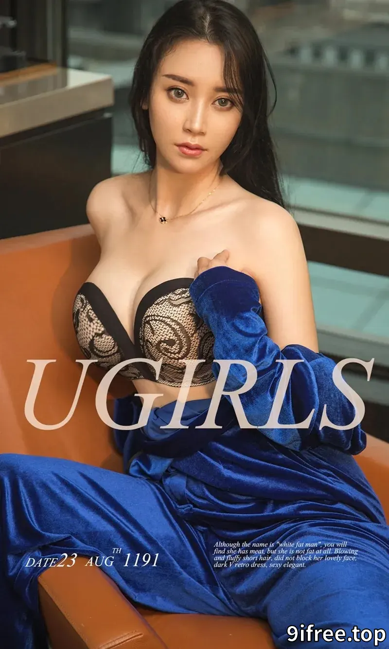 [Ugirls爱尤物] NO.1191 嫩模倪佳涵私房黑色薄纱情趣内衣秀完美身材傲人豪乳写真-就爱免费