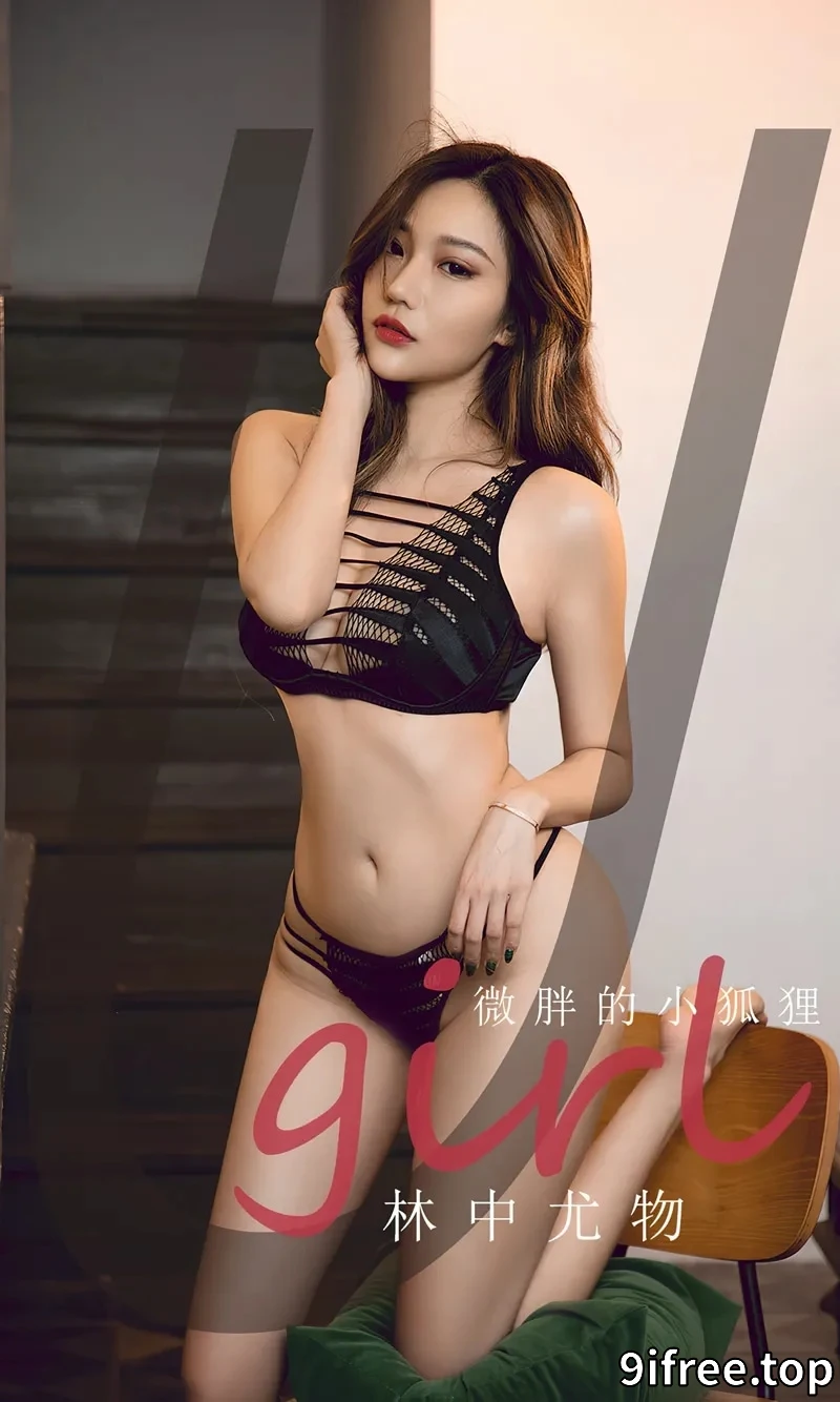 [Ugirls爱尤物] NO.2853 模特微胖的小狐狸私房性感黑色缕空内衣秀丰满身材撩人诱惑写真-就爱免费