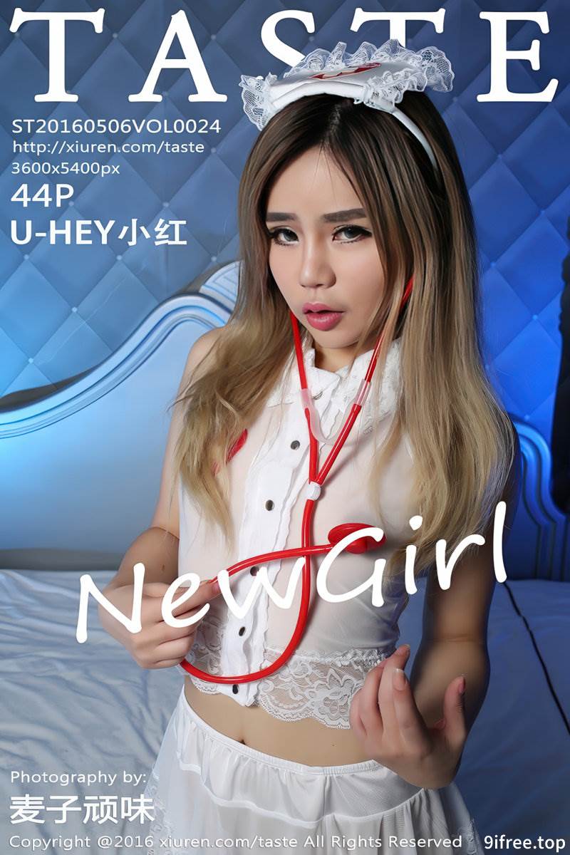 [Taste顽味生活] Vol.024 嫩模U-HEY小红性感护士装真空凸点诱惑白色网袜写真