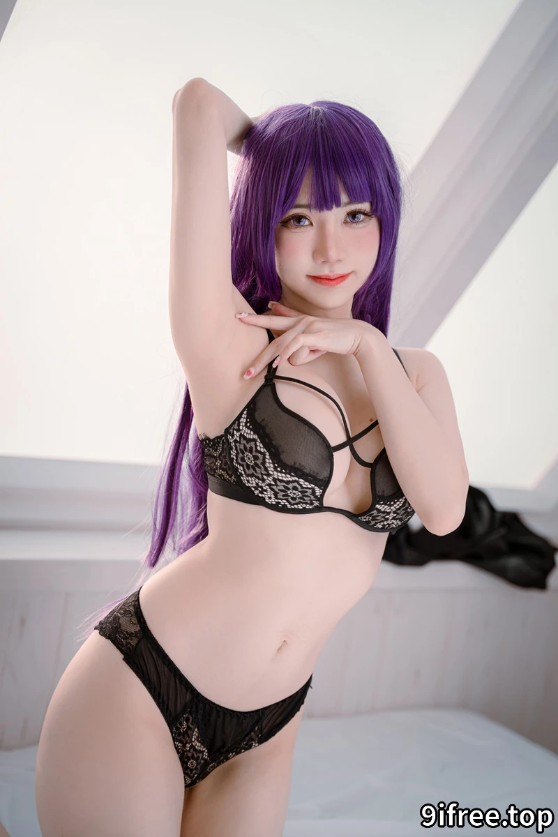 Sally多啦雪 (Sally Dorasnow) Fern Black Lingerie [61P-382MB]