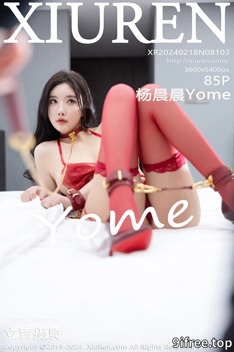[XiuRen秀人网] No.8103 女神杨晨晨Yome性感连衣短裙+红色蕾丝内衣秀完美身材诱惑写真
