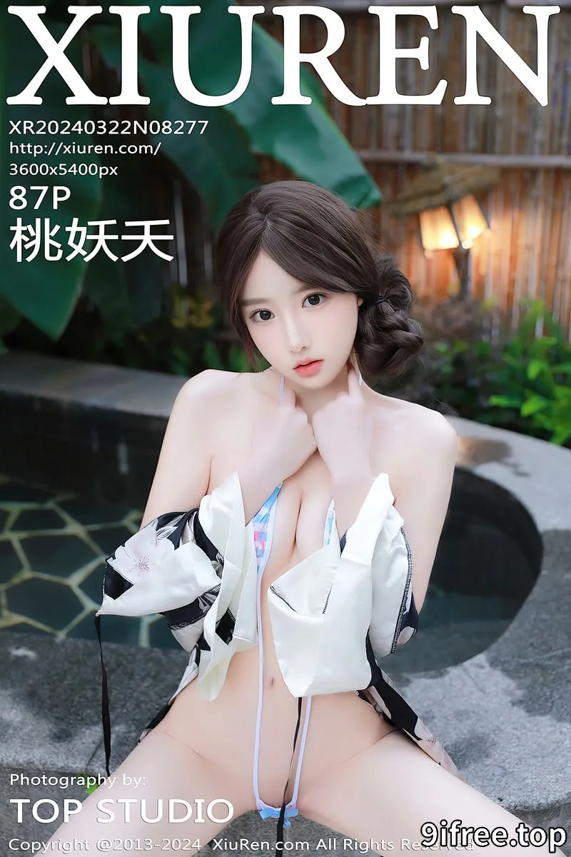 [XiuRen秀人网] No.8277 模特桃妖夭温泉场景性感花色情趣服饰秀惹火身材极致诱惑写真