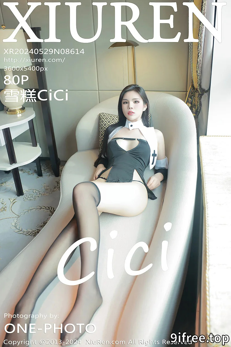 [XiuRen秀人网] No.8614 模特雪糕CiCi性感修女服饰配黑色丝袜露丁字裤秀翘臀诱惑写真