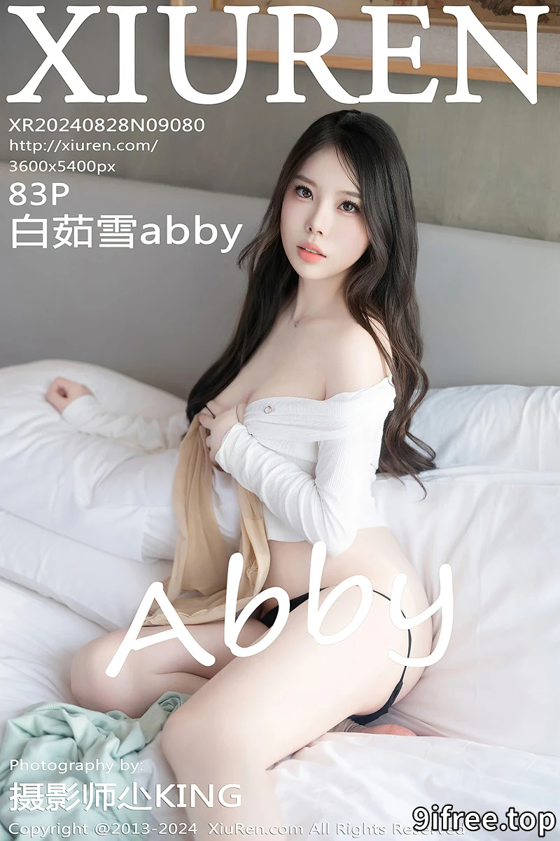 [XiuRen秀人网] NO.9080 模特白茹雪abby性感浅色连衣长裙配超薄肉丝秀丰腴身材诱惑写真