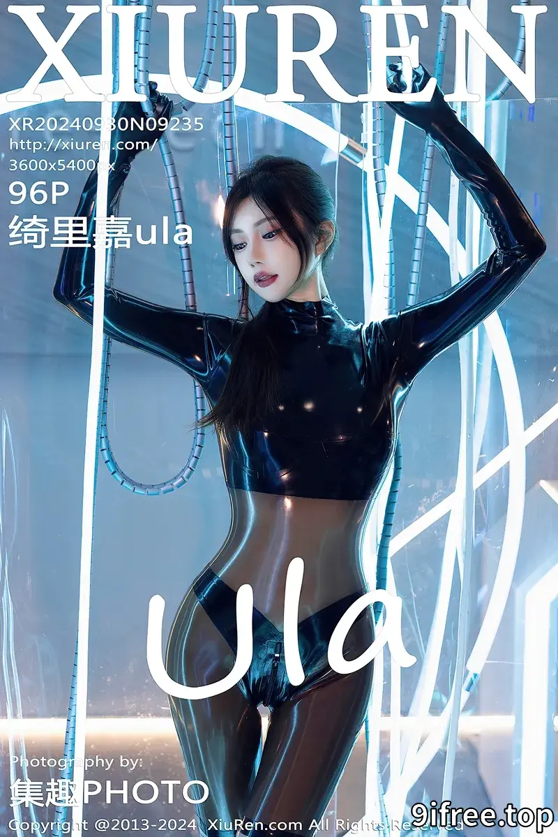 [XiuRen秀人网] NO.9235 女神绮里嘉ula性感黑色轻透套装紧身秀婀娜动人身材诱惑写真