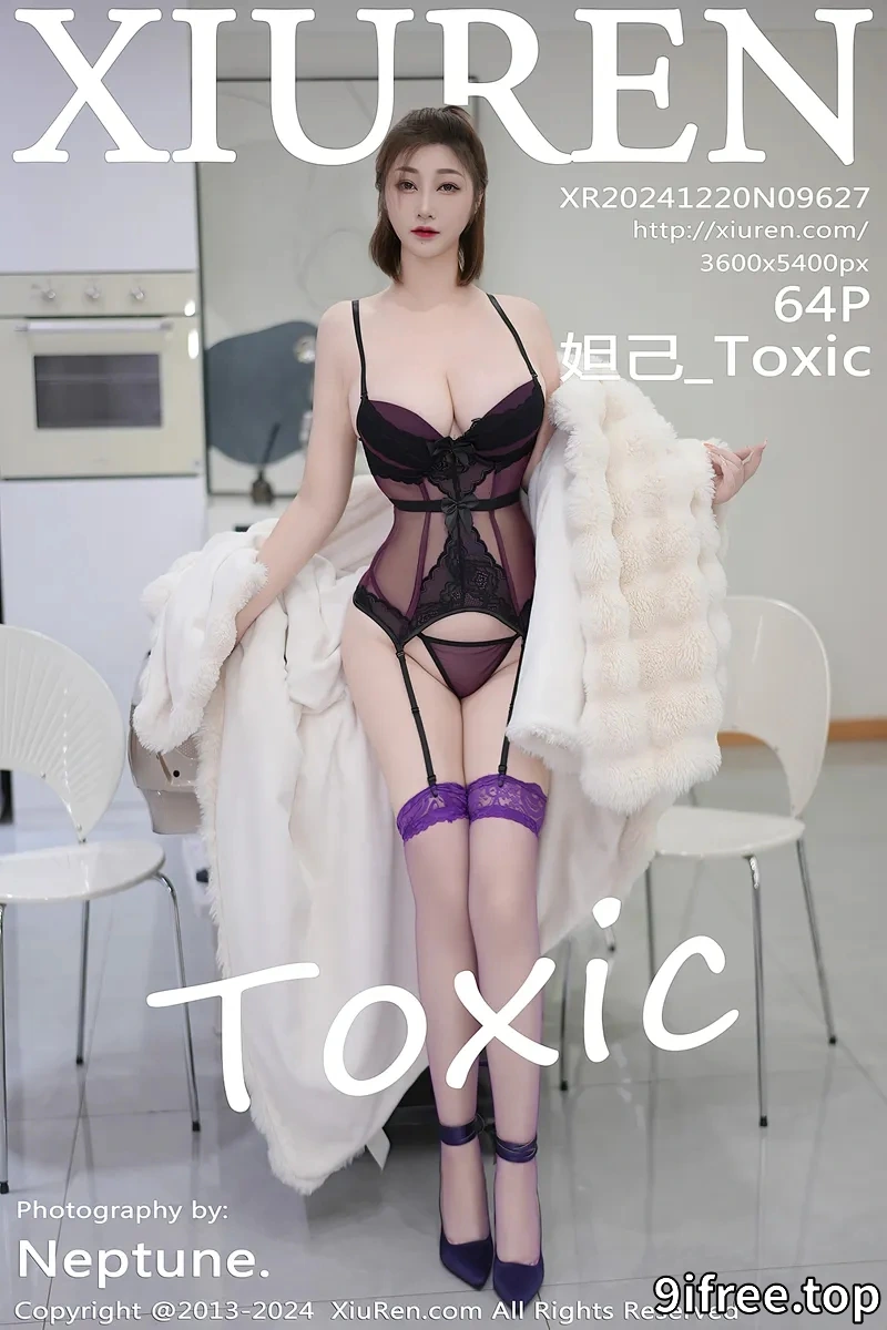 [XiuRen秀人网] NO.9627 女神妲己_Toxic性感紫色情趣服饰配紫丝吊袜秀丰腴美臀诱惑写真