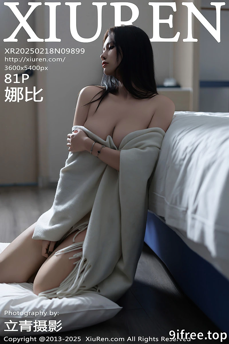 [XiuRen秀人网] NO.9899 模特娜比脱连衣短裙露性感蓝色内衣配超薄肉丝秀凹凸身材诱惑写真